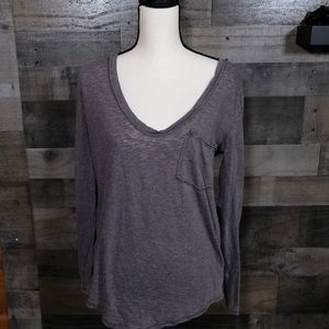 NWOT FREE PEOPLE Mineral Wash Off Shoulder SZ SM